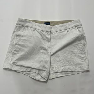 J Crew White Shorts size 6